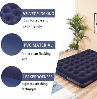 Inflatable Mattress, Inflatable Bed, Heavy-Duty Air Mattress Ideal For Camping And Travel