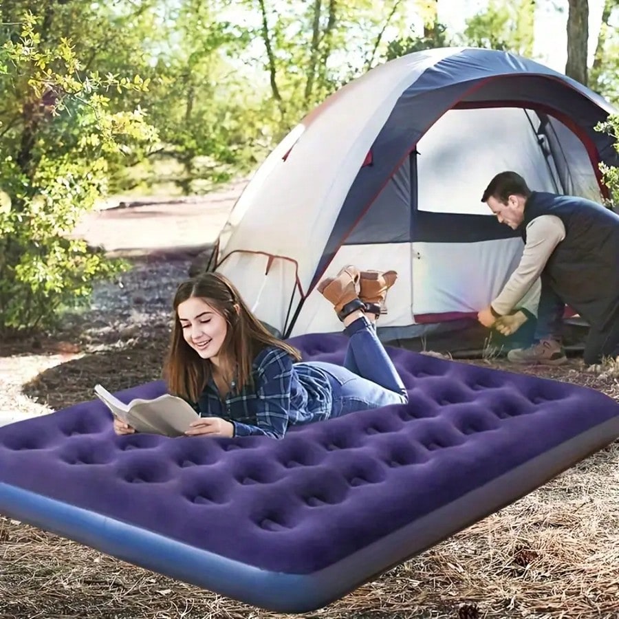 Inflatable Mattress, Inflatable Bed, Heavy-Duty Air Mattress Ideal For Camping And Travel