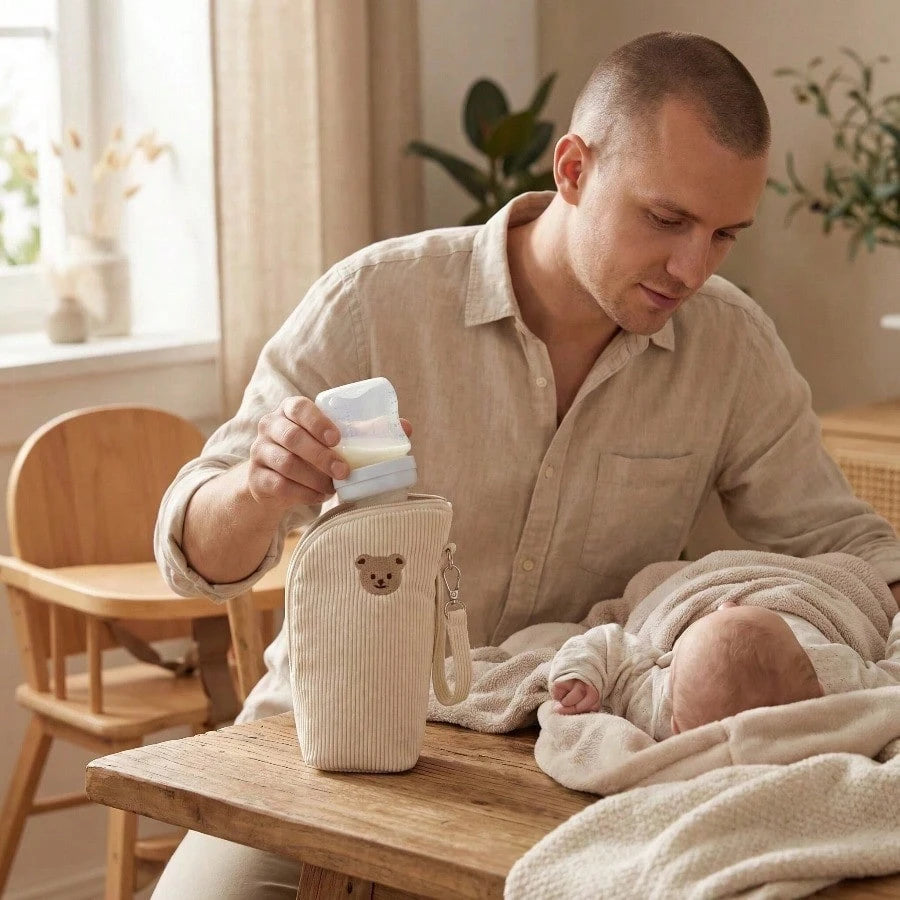 Insulated Bottle Bag, Suitable For Baby Bottles, Can Be Hung On Stroller Or Carried By Hand, Insulated Bottle Holder And Drink Cup Bag, Heat Preservation