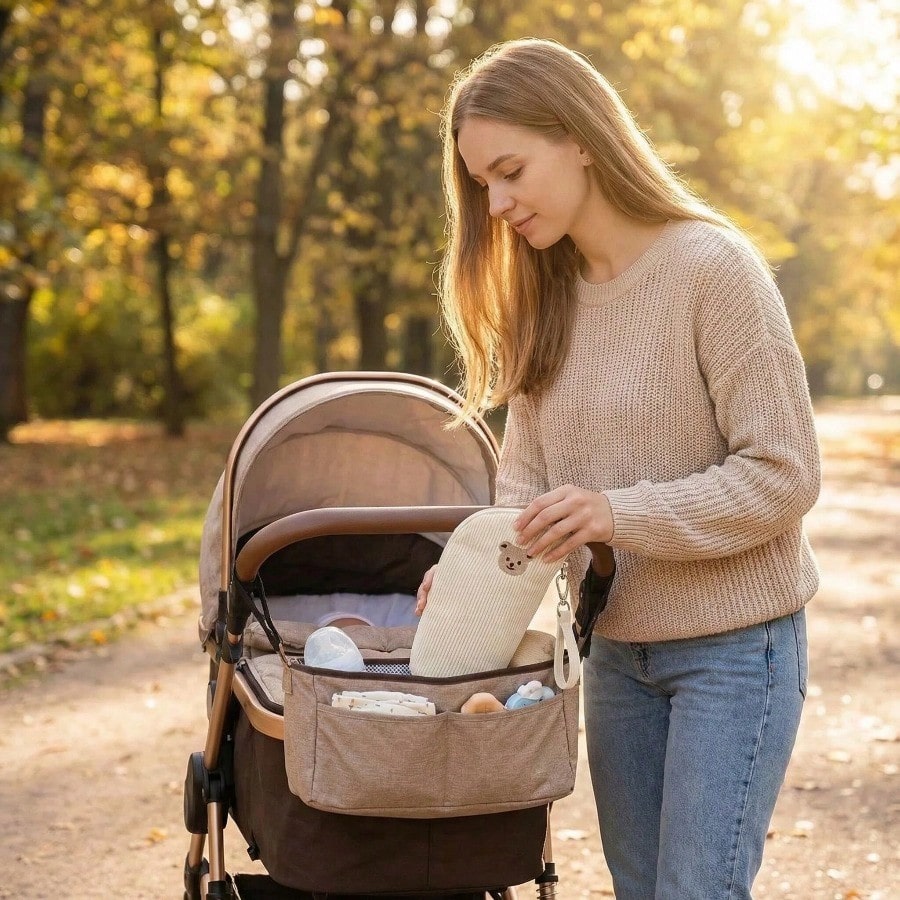 Insulated Bottle Bag, Suitable For Baby Bottles, Can Be Hung On Stroller Or Carried By Hand, Insulated Bottle Holder And Drink Cup Bag, Heat Preservation