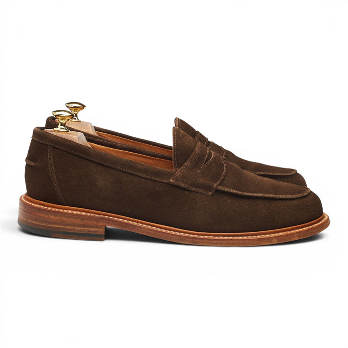 'Isaac' Brown Suede Loafers UK 10 F