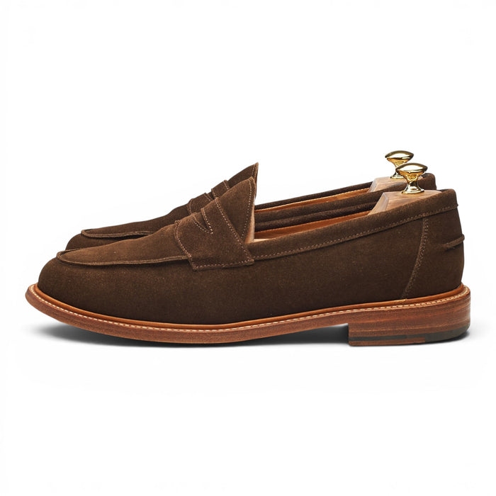 'Isaac' Brown Suede Loafers UK 10 F