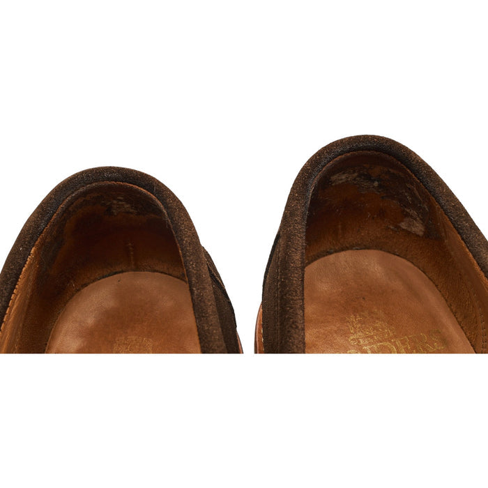 'Isaac' Brown Suede Loafers UK 10 F