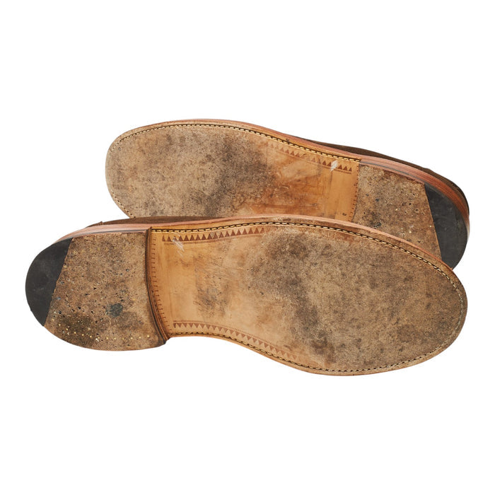 'Isaac' Brown Suede Loafers UK 10 F