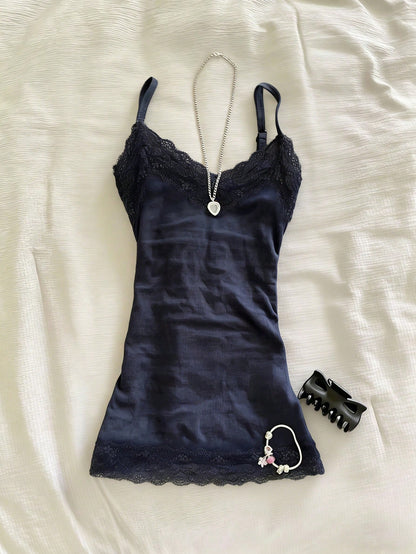 IslaSuriya Lace Patchwork Fitted Camisole For Women
