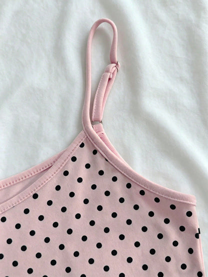 IslaSuriya Summer Casual Polka Dot Print Camisole