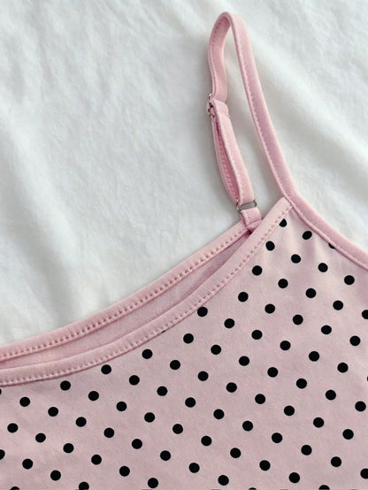 IslaSuriya Summer Casual Polka Dot Print Camisole