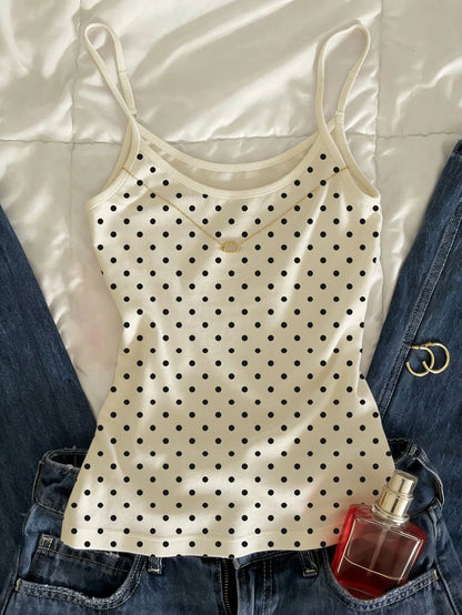 IslaSuriya Summer Casual Polka Dot Print Camisole