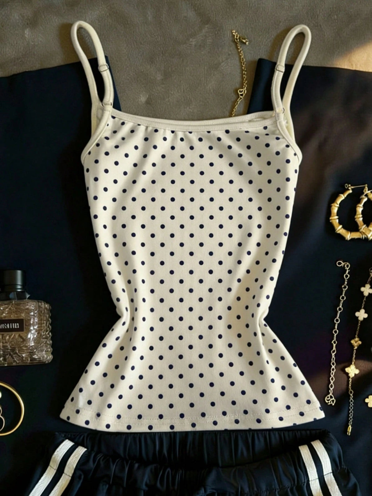 IslaSuriya Summer Casual Polka Dot Print Camisole