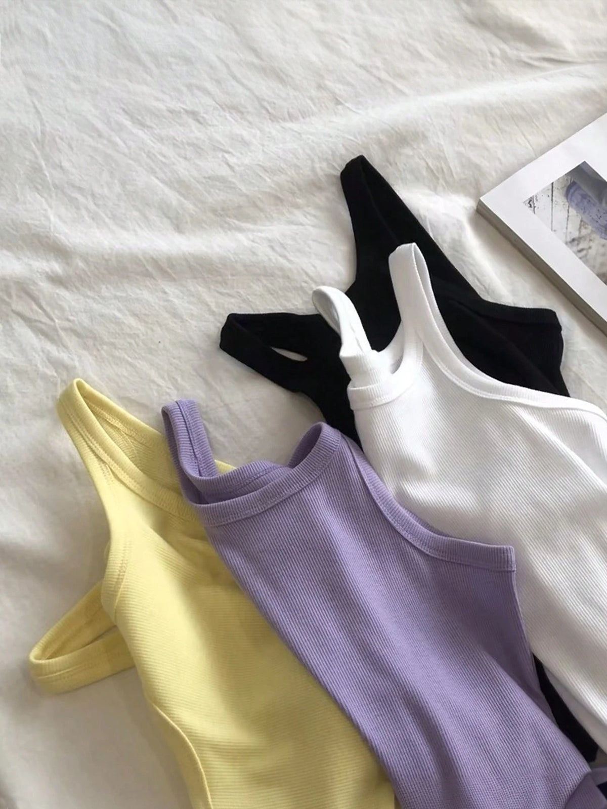 IslaSuriya Women Fashion Solid Color Slim-Fit Casual Tank Top