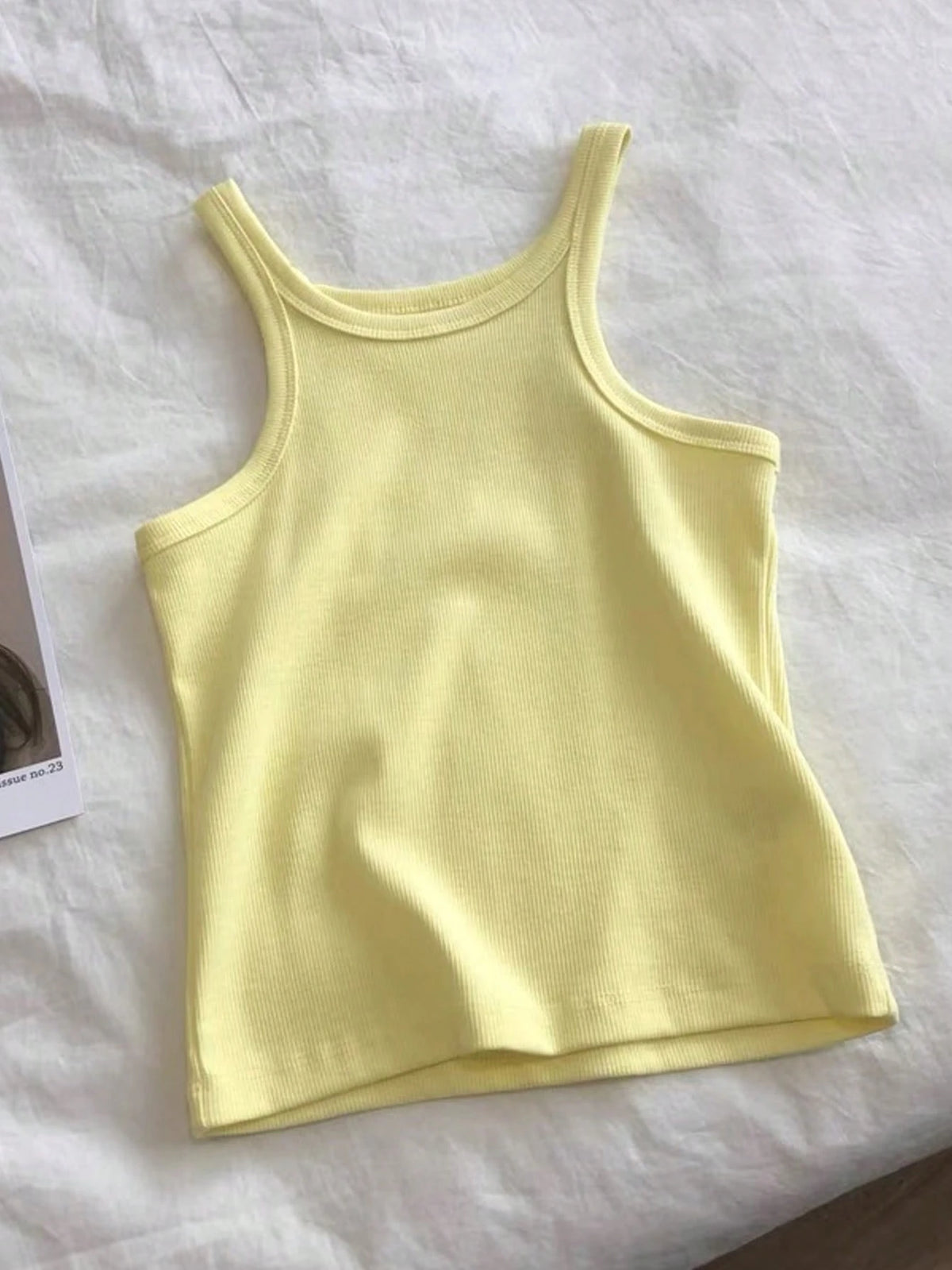 IslaSuriya Women Fashion Solid Color Slim-Fit Casual Tank Top