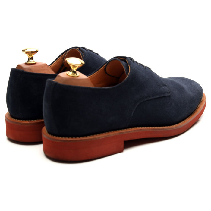 'Jack' Navy Blue Suede Derby UK 9 F