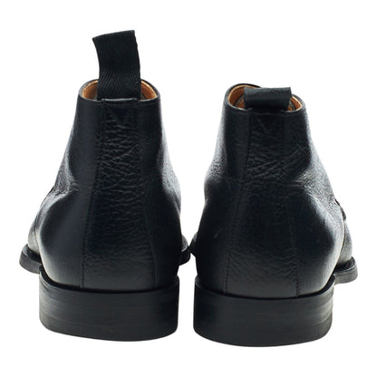 'Jackie' Black Grain Leather Chukka Boots UK 8 F
