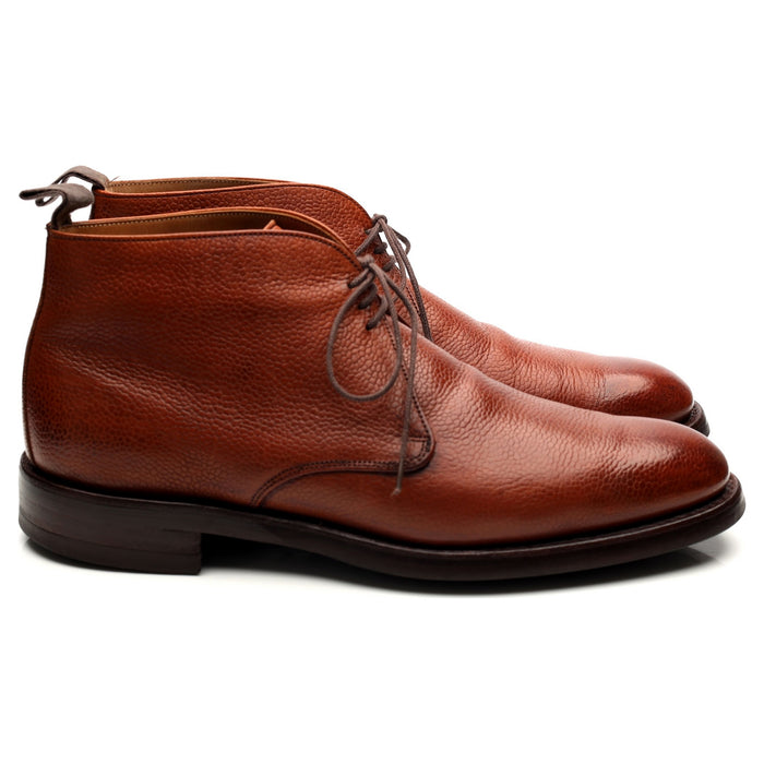 'Jackie III' Tan Brown Leather Chukka Boots UK 7.5 F