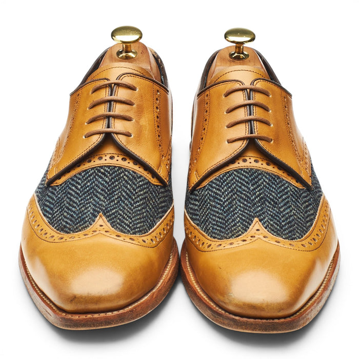 'Jackson' Tan Brown Leather Derby UK 8 F
