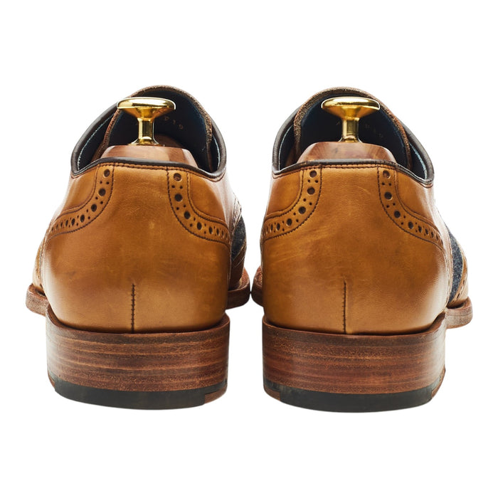 'Jackson' Tan Brown Leather Derby UK 8 F