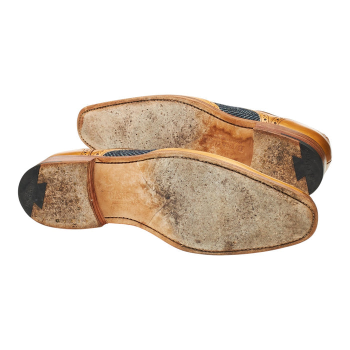 'Jackson' Tan Brown Leather Derby UK 8 F