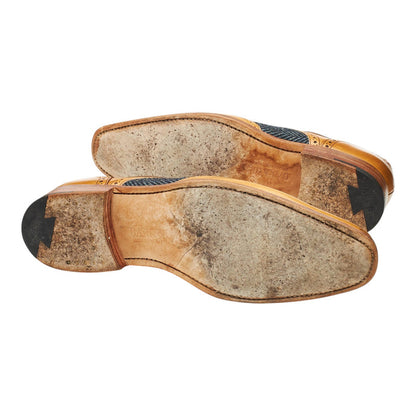 'Jackson' Tan Brown Leather Derby UK 8 F