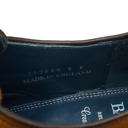 'Jackson' Tan Brown Leather Derby UK 8 F
