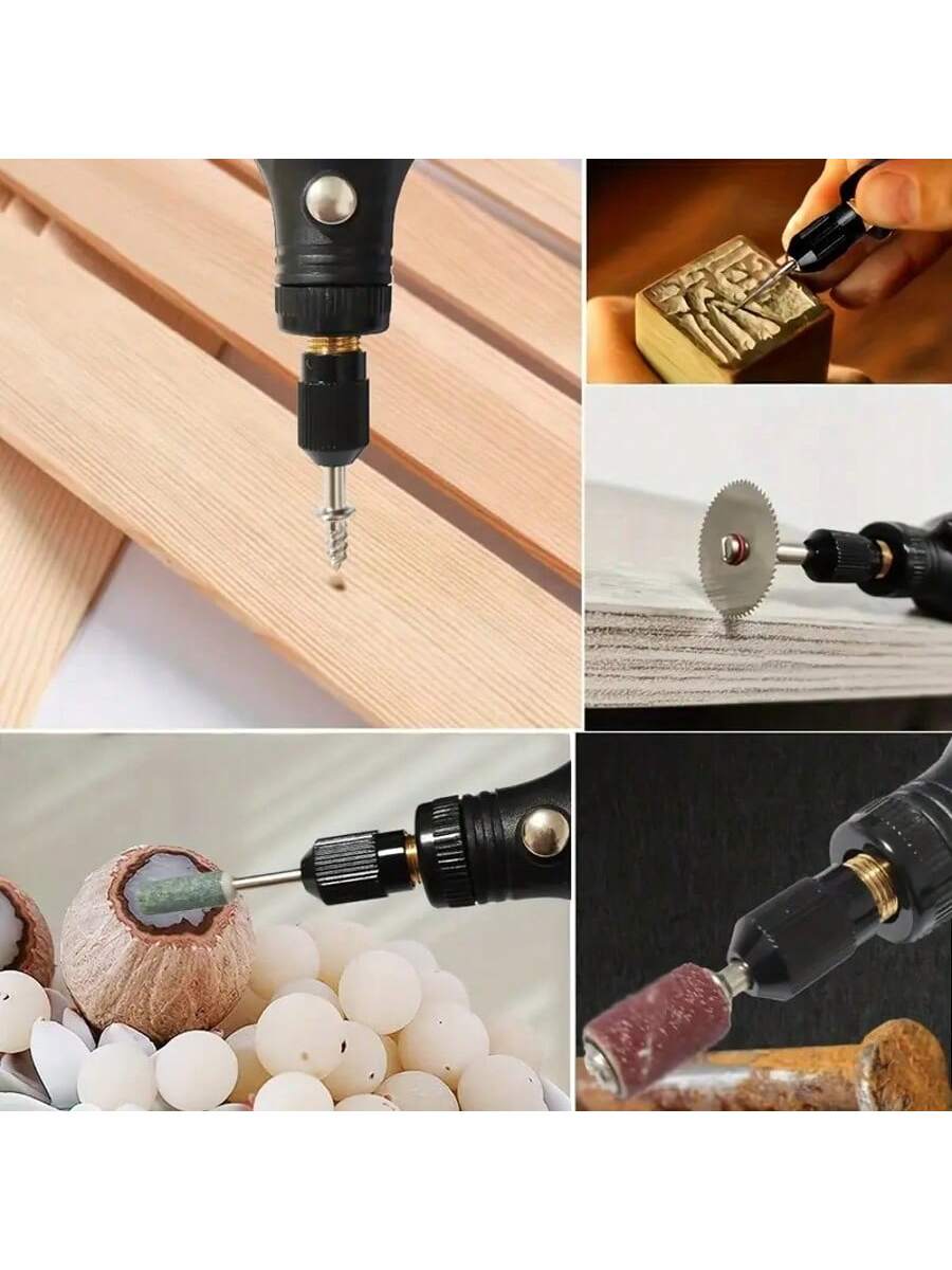 JANGKLIFE Mini Electric Drill & Rotary Tool Kit- 36pcs Accessory Set, With Flexible Shaft, USB Charging, 3 Speed Modes, Suitable For DIY Crafts, Handmade, Multi-Function Tool