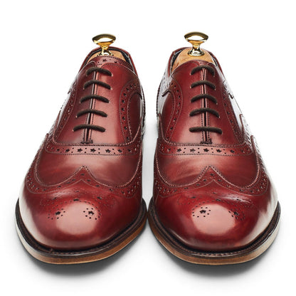 'Jensen' Burgundy Leather Brogues UK 10.5 F