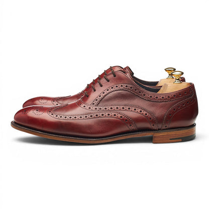 'Jensen' Burgundy Leather Brogues UK 10.5 F