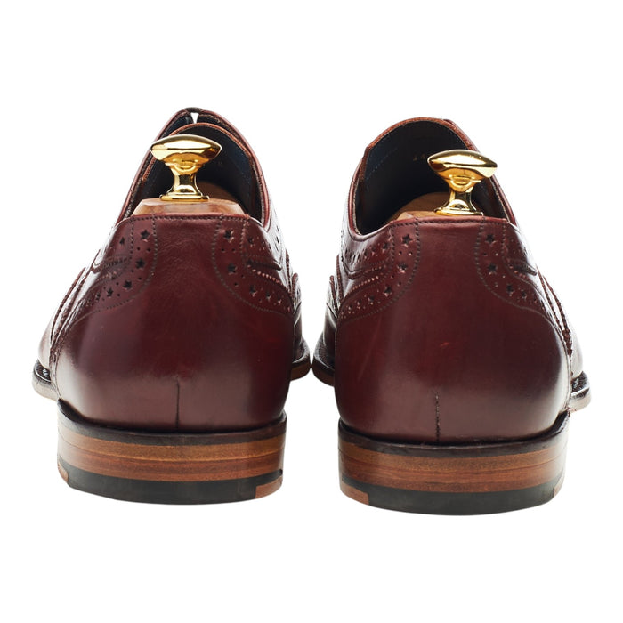 'Jensen' Burgundy Leather Brogues UK 10.5 F