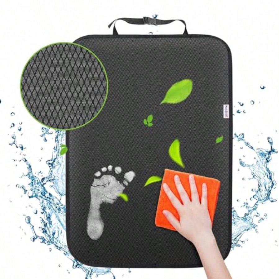 Kick Mats, Waterproof Oxford Seat Back Protector, Car Seat Back Protector For,Back Of Seat Protector For Feet Car Seat Black A-1pc