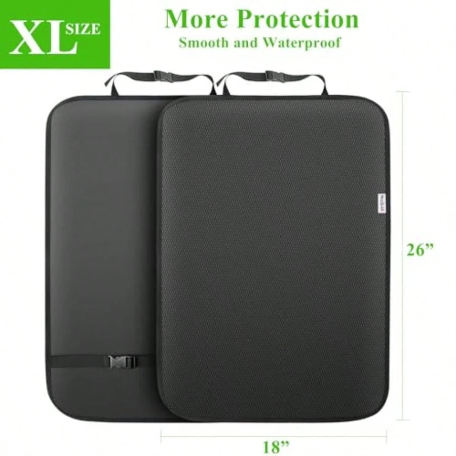 Kick Mats, Waterproof Oxford Seat Back Protector, Car Seat Back Protector For,Back Of Seat Protector For Feet Car Seat Black A-1pc