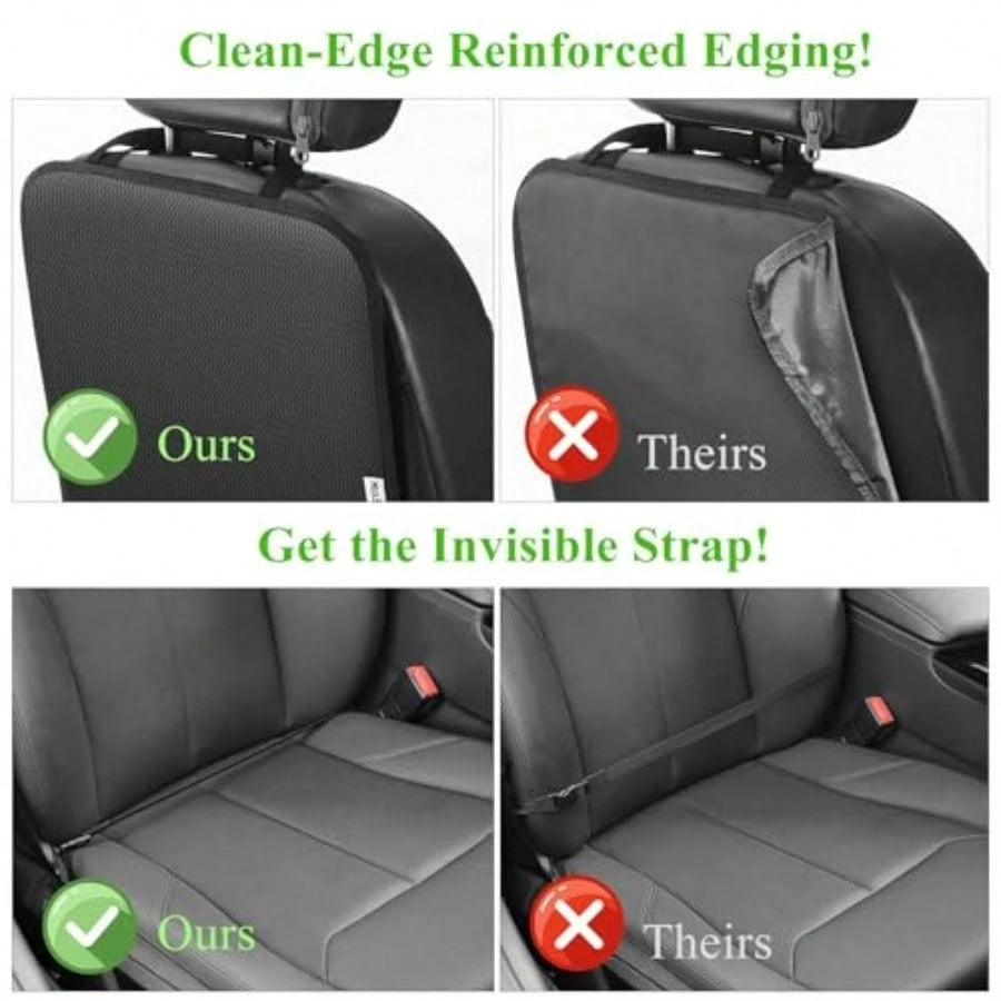 Kick Mats, Waterproof Oxford Seat Back Protector, Car Seat Back Protector For,Back Of Seat Protector For Feet Car Seat Black A-1pc