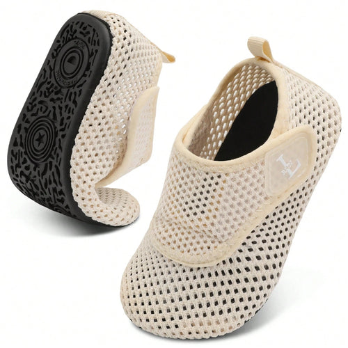 Kids Adjustable Strap Aquatic Shoes- Lightweight, Comfortable And Breathable, Perfect For Spring And Summer, Suitable For Casual, Beach, Swimming