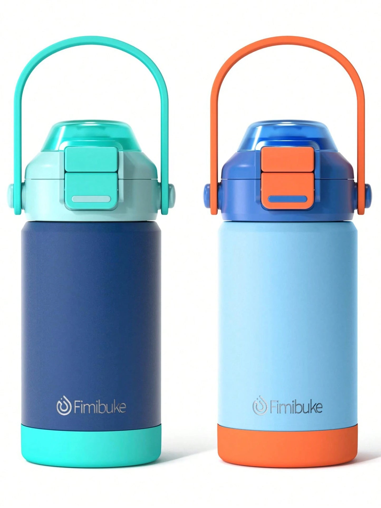 Kids Insulated Water Bottle With Pop-Open Straw & Spout 2-In-1 Lid,14oz Kids Cups With Stainless Steel Leak Proof For School Travel, Back To School
