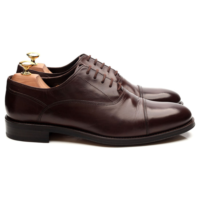 'Kingsway' Dark Brown Leather Oxford UK 9