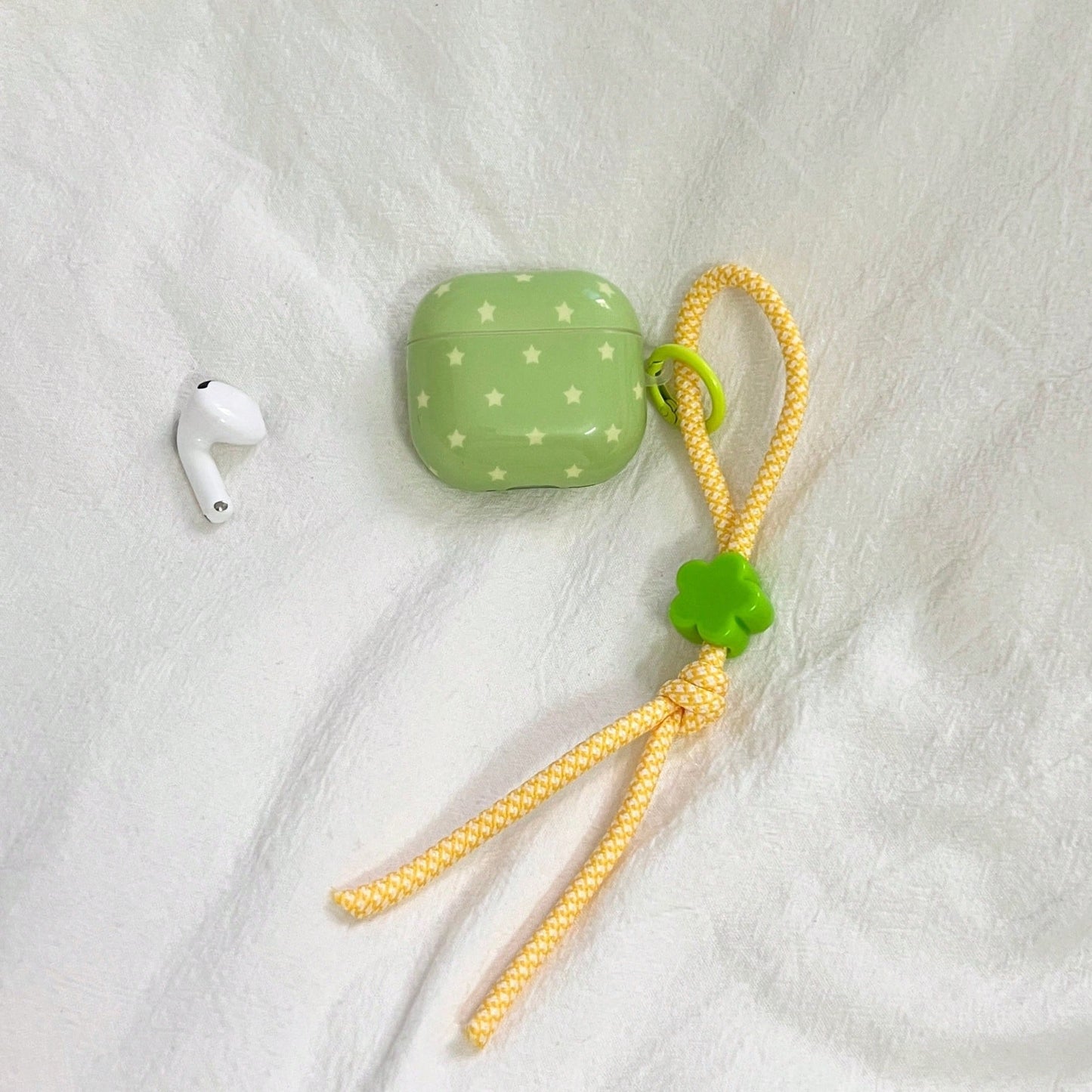 Korean Style Minimalist Star Lanyard Earphone Case Compatible With AirPods 4, Cute Earphone Cover Compatible With Airpods 2, 3, New Protective Case Compatible With Airpods Pro 3, Korean Style Earphone