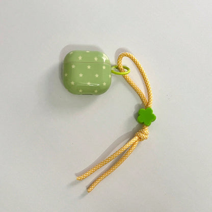 Korean Style Minimalist Star Lanyard Earphone Case Compatible With AirPods 4, Cute Earphone Cover Compatible With Airpods 2, 3, New Protective Case Compatible With Airpods Pro 3, Korean Style Earphone