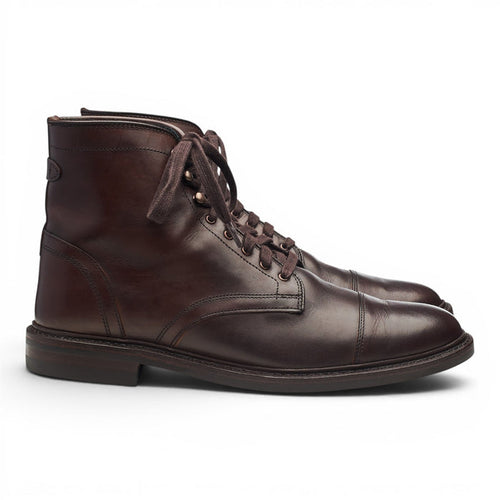 'Landon' Dark Brown Leather Boots UK 9.5 US 10.5 D