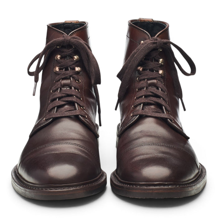 'Landon' Dark Brown Leather Boots UK 9.5 US 10.5 D