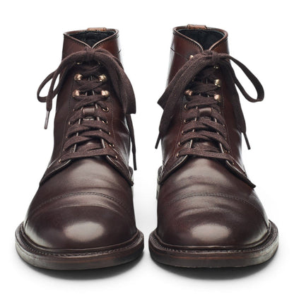 'Landon' Dark Brown Leather Boots UK 9.5 US 10.5 D