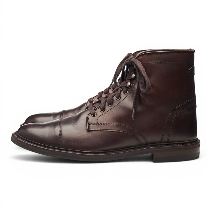 'Landon' Dark Brown Leather Boots UK 9.5 US 10.5 D
