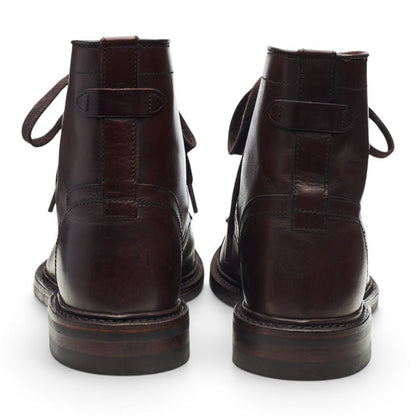 'Landon' Dark Brown Leather Boots UK 9.5 US 10.5 D