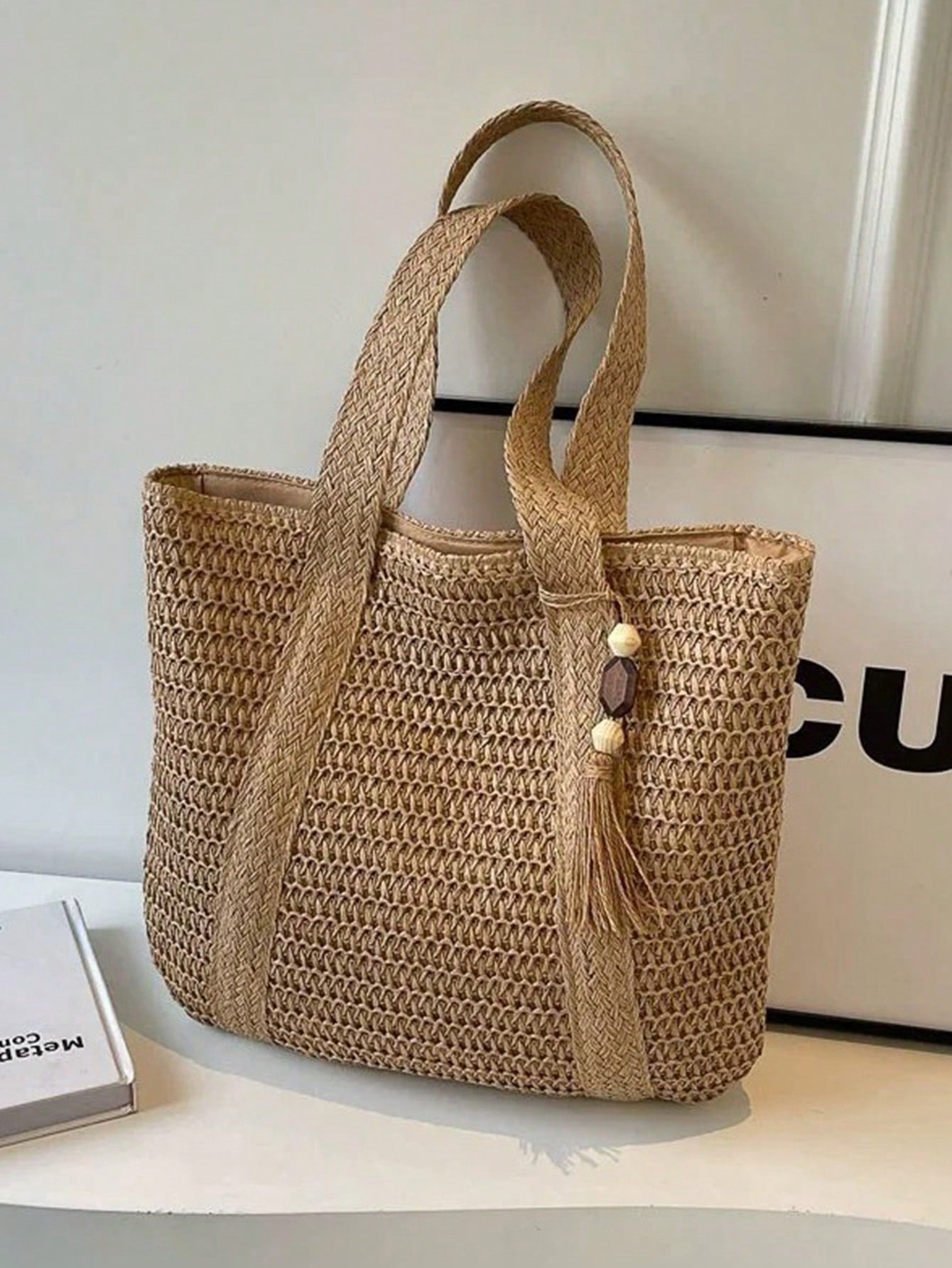 Large Capacity Beach Travel Bag, Women's Tote Bag, Beach Mesh Tote Bag, Women's Shoulder Bag, Travel Bag Beach Nylon Mesh Tote Bag, Casual Tote Bag