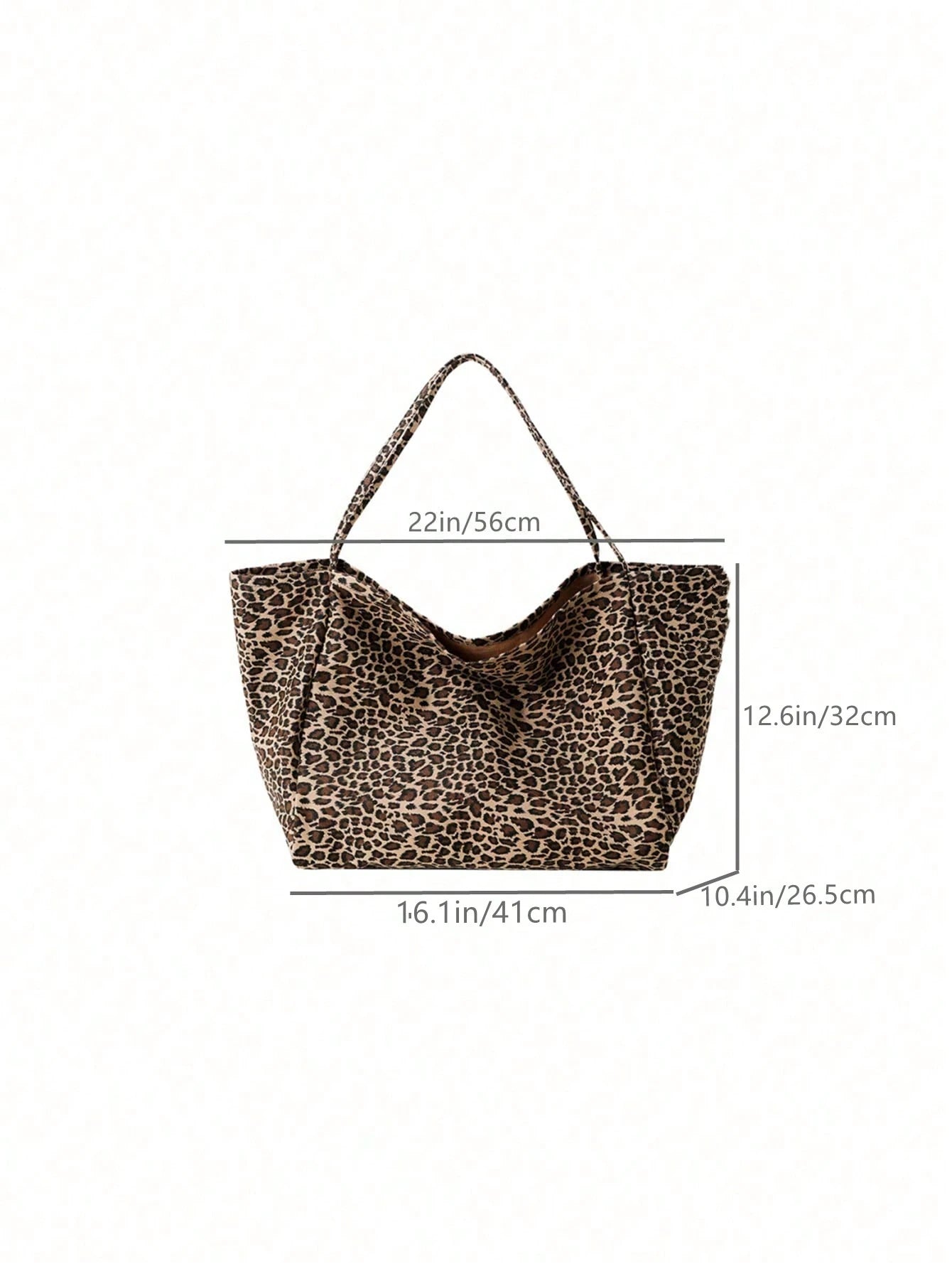 Large Capacity Leopard Print Tote Bag, Suitable For Middle/High School Students, College Students, And Adults For School, Work, Travel And Leisure, Fashion Leopard Print Bag, Fall Winter Fashionable C