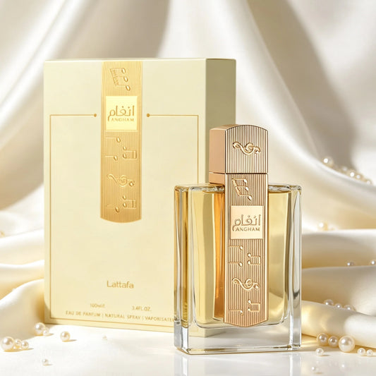 Lattafa Angham Perfume For Women 3.4oz 100ml Eau De Parfum Spray| Luxury Floral Amber Vanilla Fragrance| Long Lasting Feminine Perfume Scent