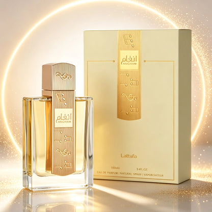 Lattafa Angham Perfume For Women 3.4oz 100ml Eau De Parfum Spray| Luxury Floral Amber Vanilla Fragrance| Long Lasting Feminine Perfume Scent