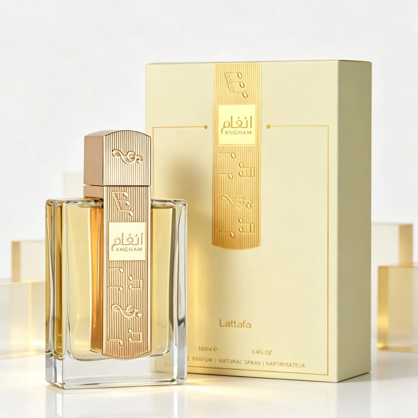 Lattafa Angham Perfume For Women 3.4oz 100ml Eau De Parfum Spray| Luxury Floral Amber Vanilla Fragrance| Long Lasting Feminine Perfume Scent