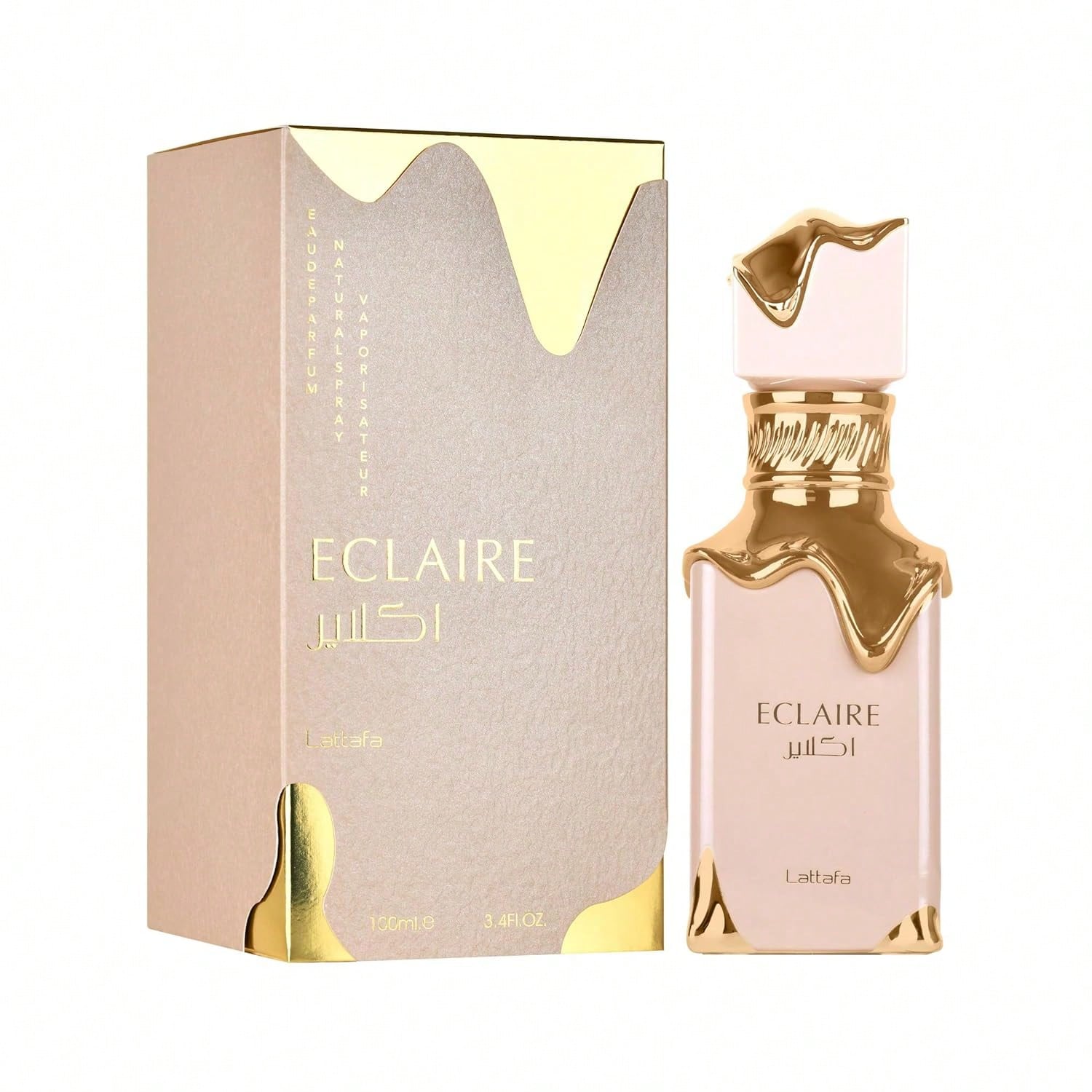Lattafa Eclaire- Vanilla, Caramel, Sweet, Floral- Eau De Parfum Long-Lasting Fragrance For Women, 3.40 Ounce/ 100 Ml| Long-Lasting Fragrance, 3.40 Ounce, 100 Ml
