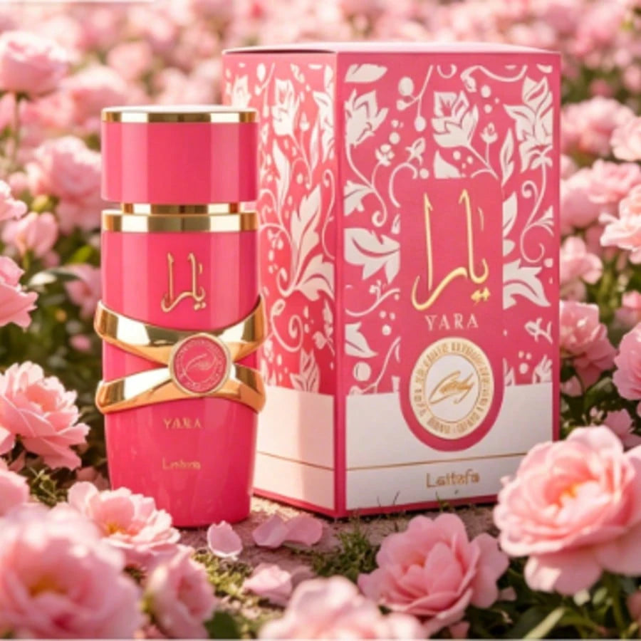 Lattafa Yara Candy Women Eau De Parfum 3.4oz 100ml Viral Arabic Gourmand Perfume Long Lasting Sweet Fruity Vanilla Fragrance Daily Scent & Gift Option