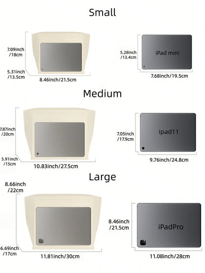 Le Pliage Tote Bag Organizer Insert, Multi-Pocket Felt Handbag Organizer Bag With Zipper, Cup Holder, Back To School Supplies