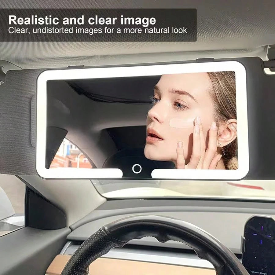 LED Car Vanity Mirror With USB Rechargeable Sun Visor, Adjustable Brightness With 3 Color Temperature, Suitable For Home/Bedroom/Travel, A Top Choice For Beauty Enthusiasts, And The Perfect Gift For T