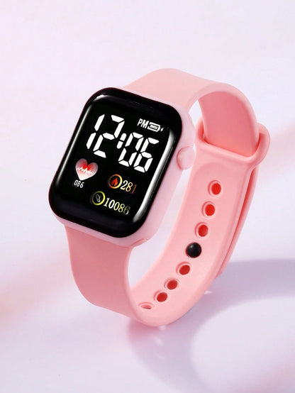 LED Electronic Watch And Butterfly Bracelet, Necklace, Ring, Earring Set, Suitable For School, Holiday, Party Gifts